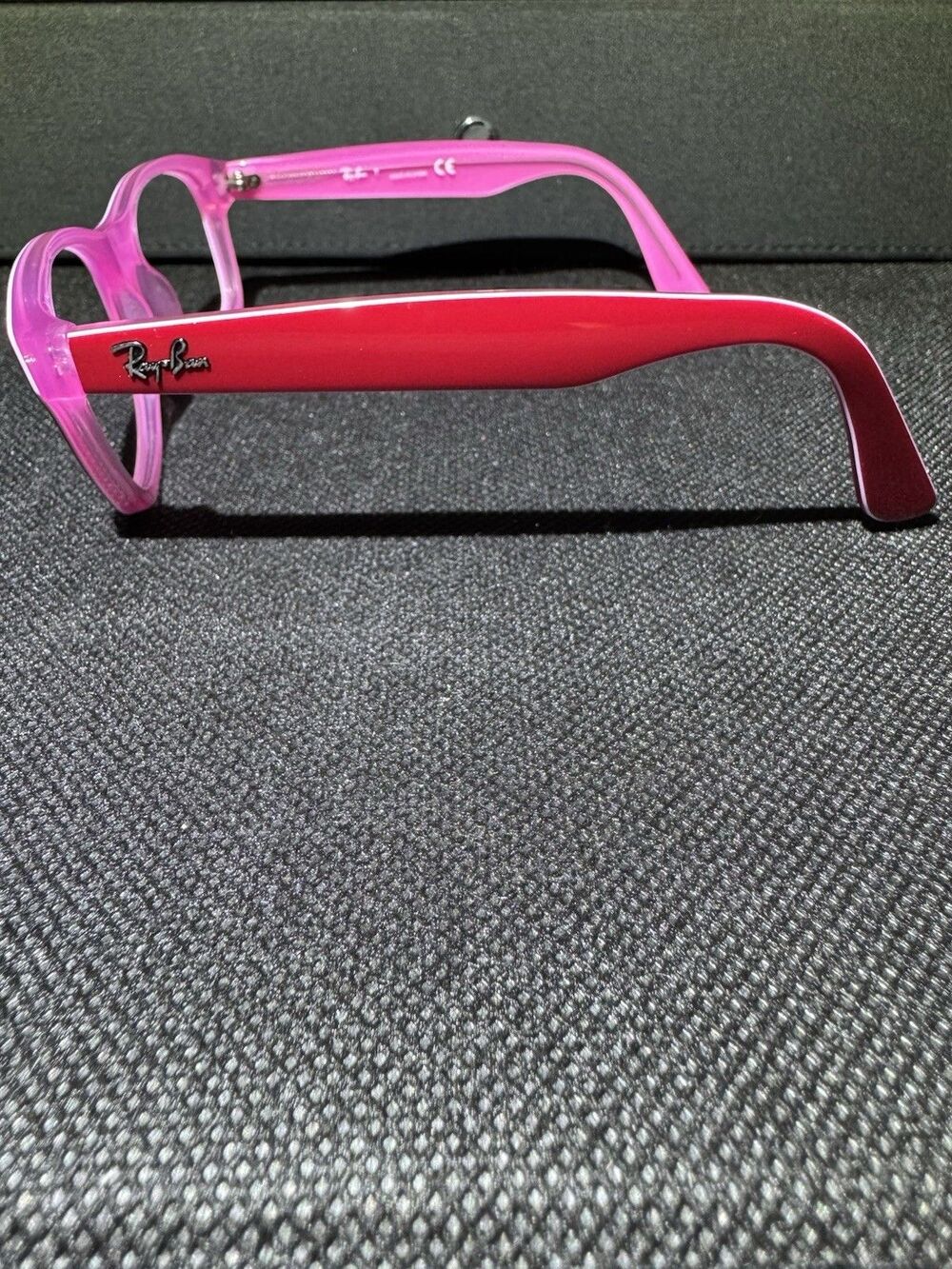 Ray-Ban Junior 1528 3761 Pink Plastic Full Rim Eyeglass Frames 48-16-130